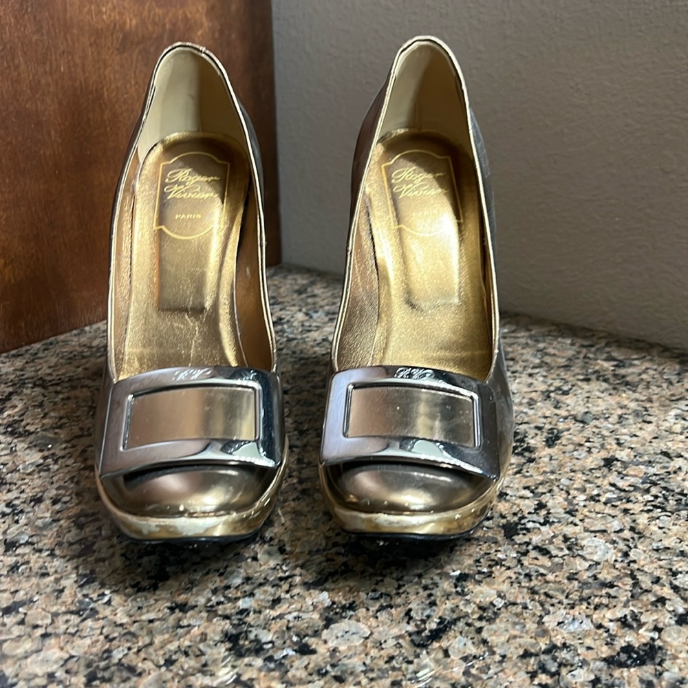Scuffed. Worn. Roger Vivier.